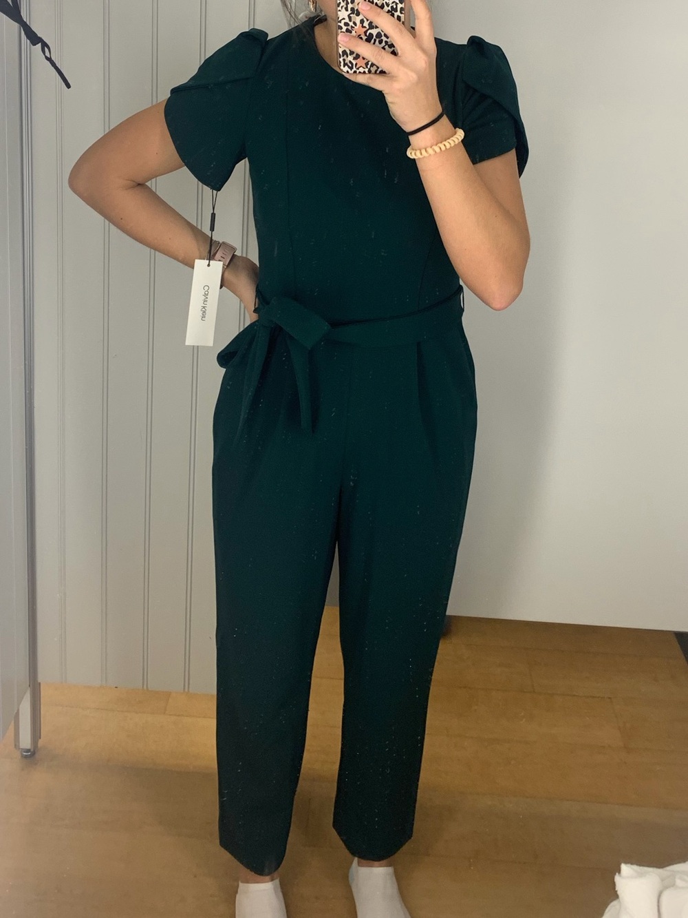 Calvin Klein dark green jumpsuit